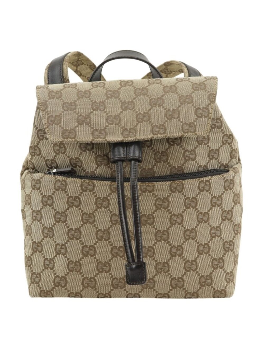 Gucci GG Canvas Brown Backpack - Picture 1 of 10